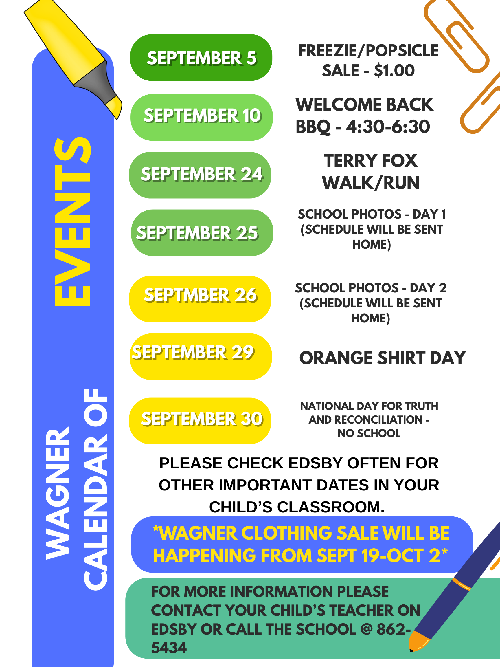 September Events at Wagner