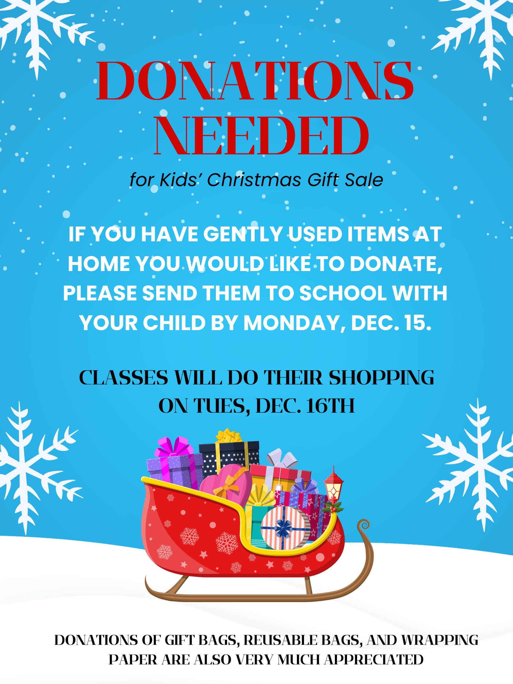 2025 Kids Christmas Store