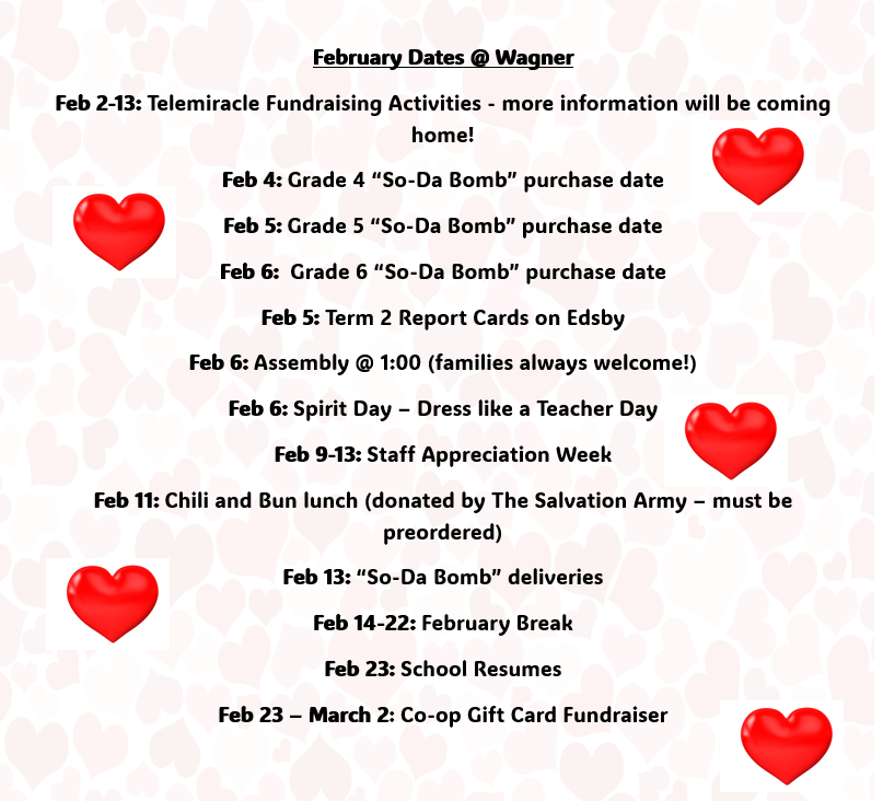 February Dates @ Wagner