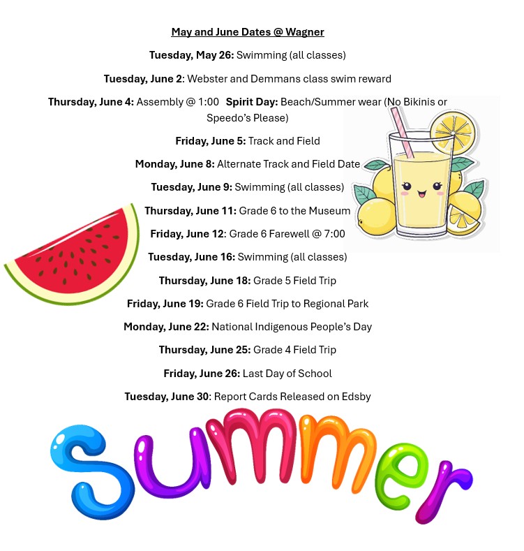Upcoming Dates at Wagner